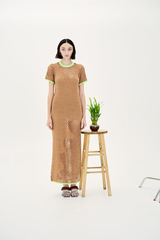 PERRY CROCHET T-SHIRT DRESS