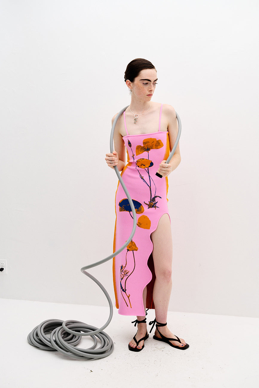 iris flower maxi dress IRIS FLOWER PRINT MAXI TANK DRESS – BRUNI