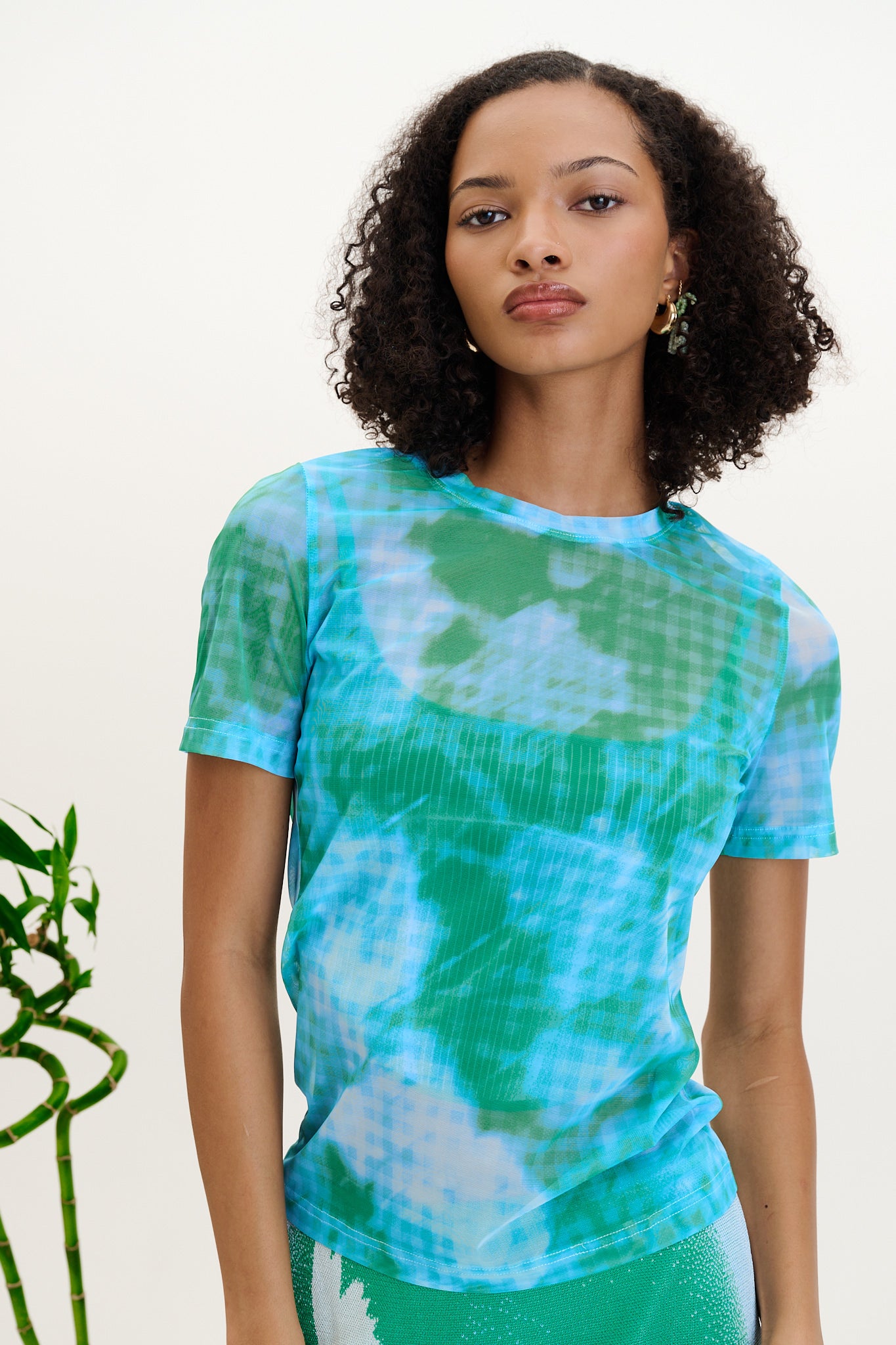 NORI FLOWER PRINT MESH T – BRUNI