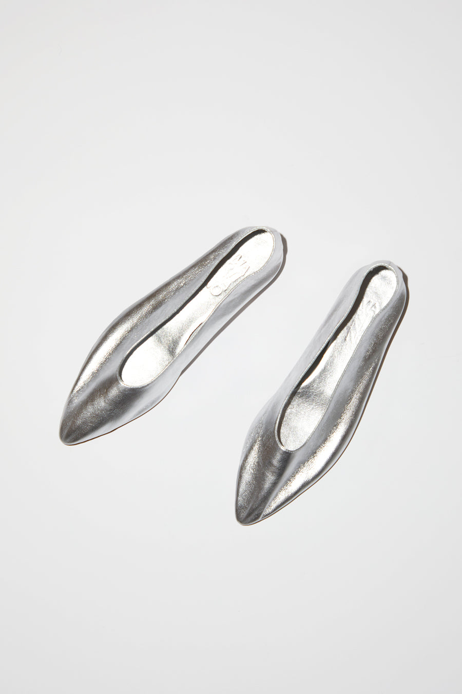 Party Flat Silver – Martiniano shoes
