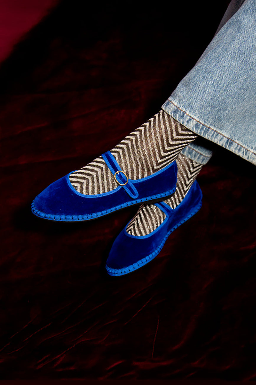 Flabelus＞MARY JANE/シューズ　ブルー39サイズ FLABELUS OE MARY JANE – Shoe Market NYC