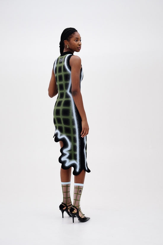 MIA WAVY PLAID DRESS