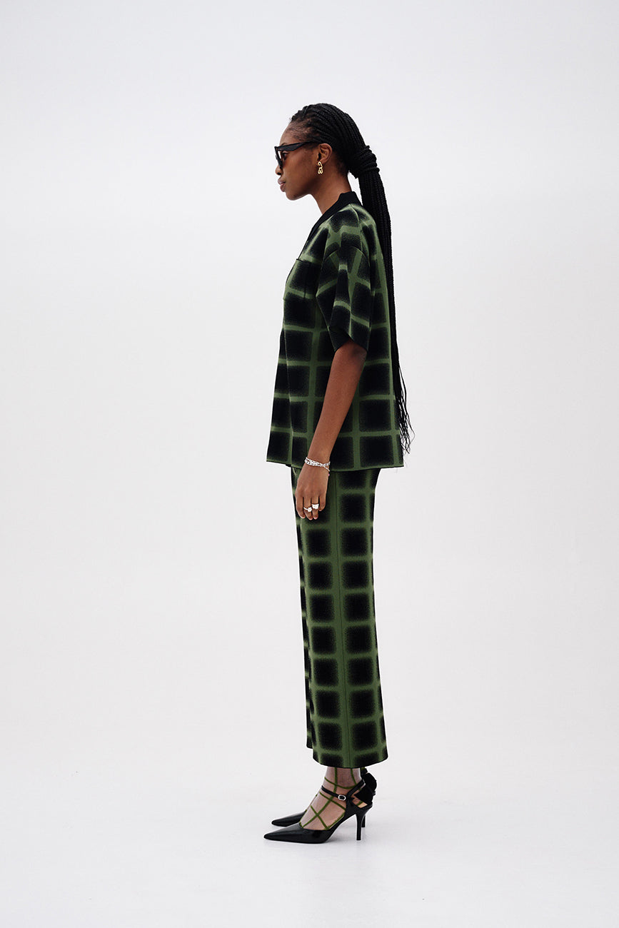 THYME WIDE LEG CROPPED PANTS
