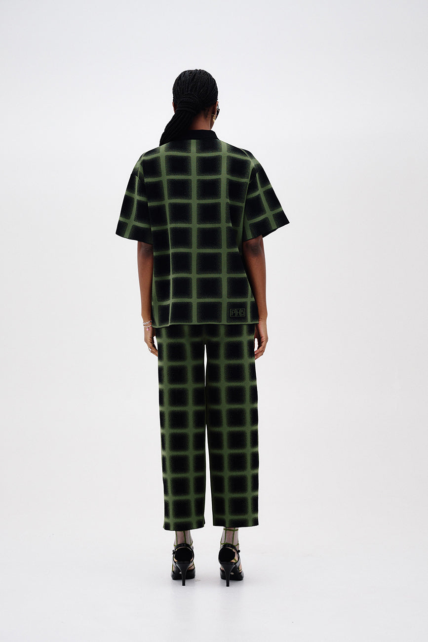 THYME WIDE LEG CROPPED PANTS