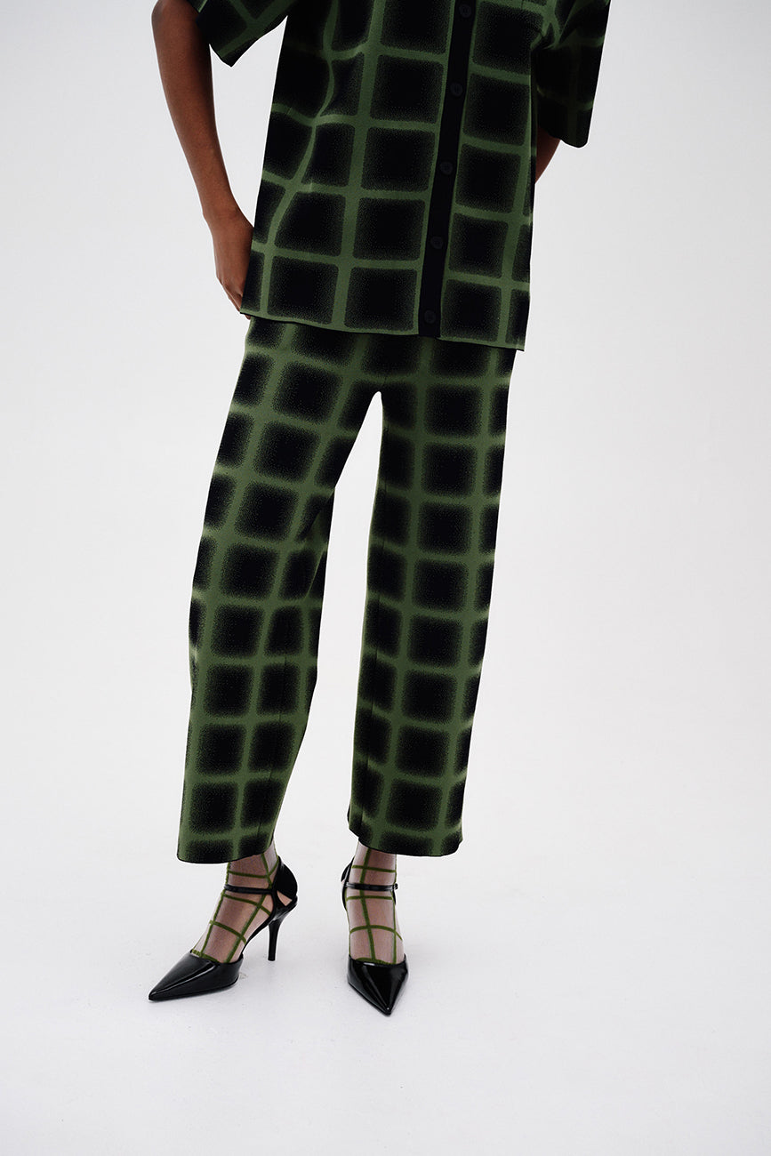THYME WIDE LEG CROPPED PANTS