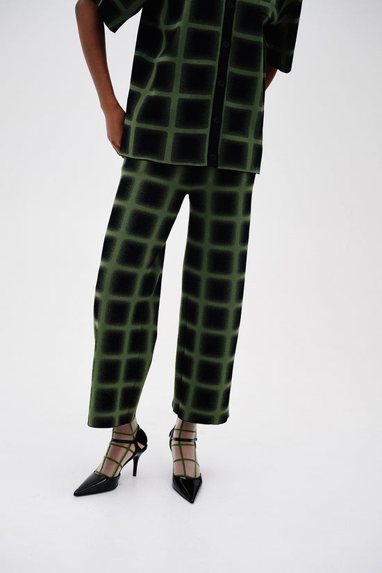THYME WIDE LEG CROPPED PANTS