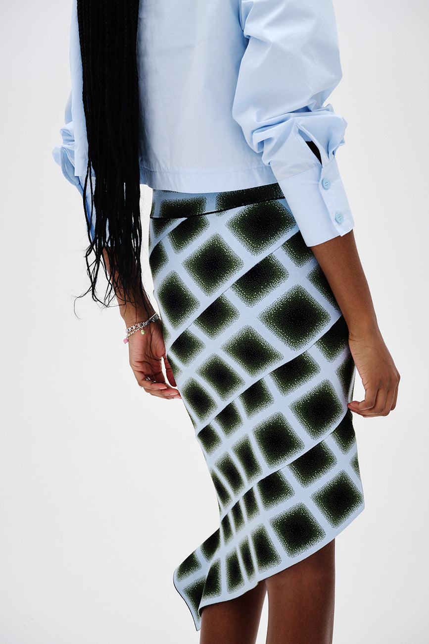 ELLIE MIDI PLAID SKIRT