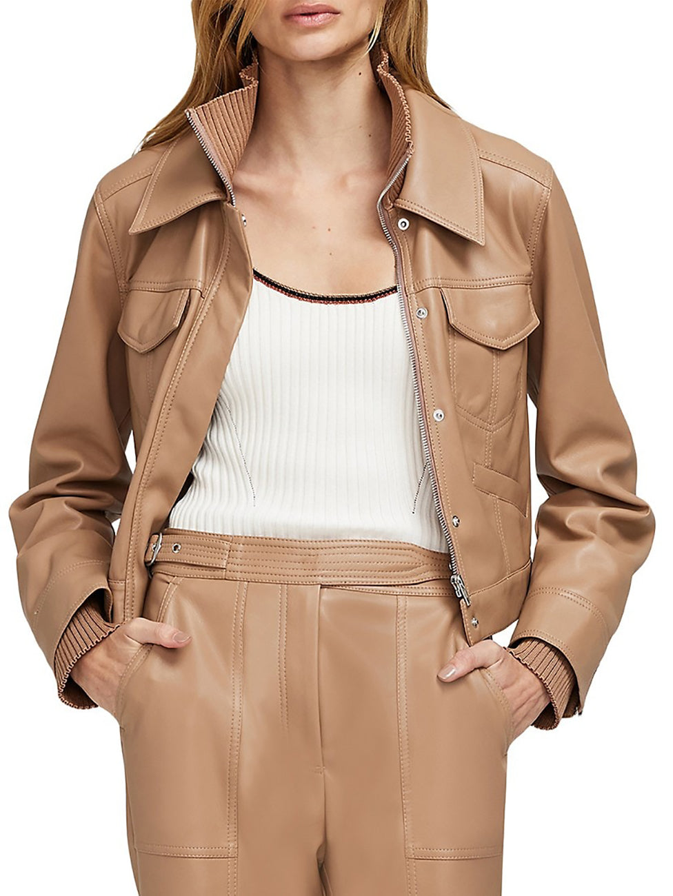 BECKA BOXY ZIP UP JACKET