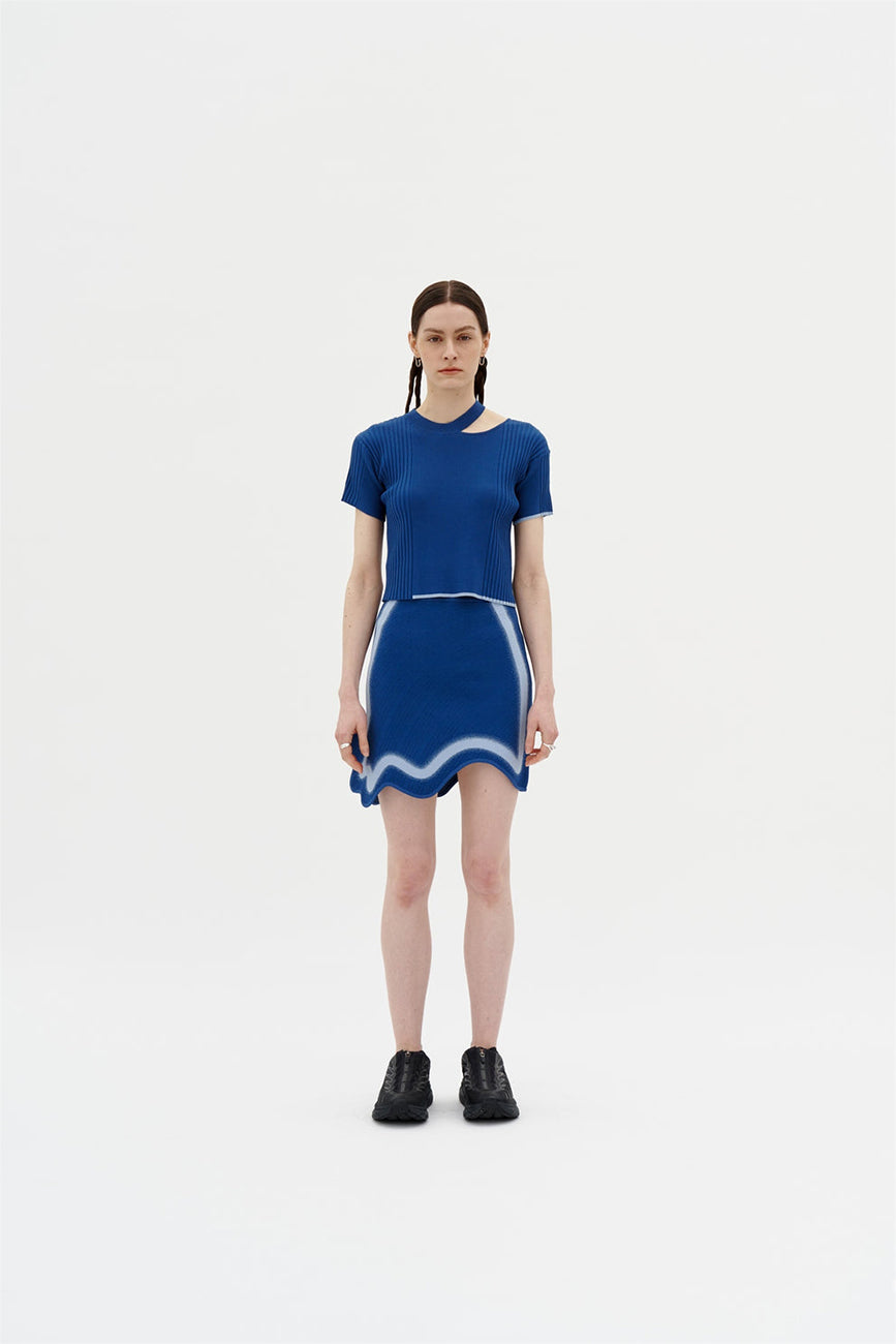 Load image into Gallery viewer, KATIE WAVY MINI SKIRT
