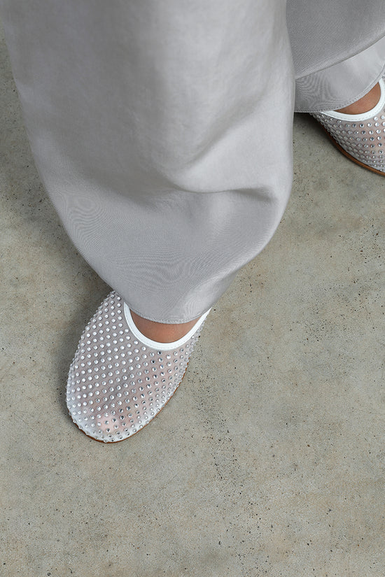 BALLA CRYSTALS MESH BALLERINA
