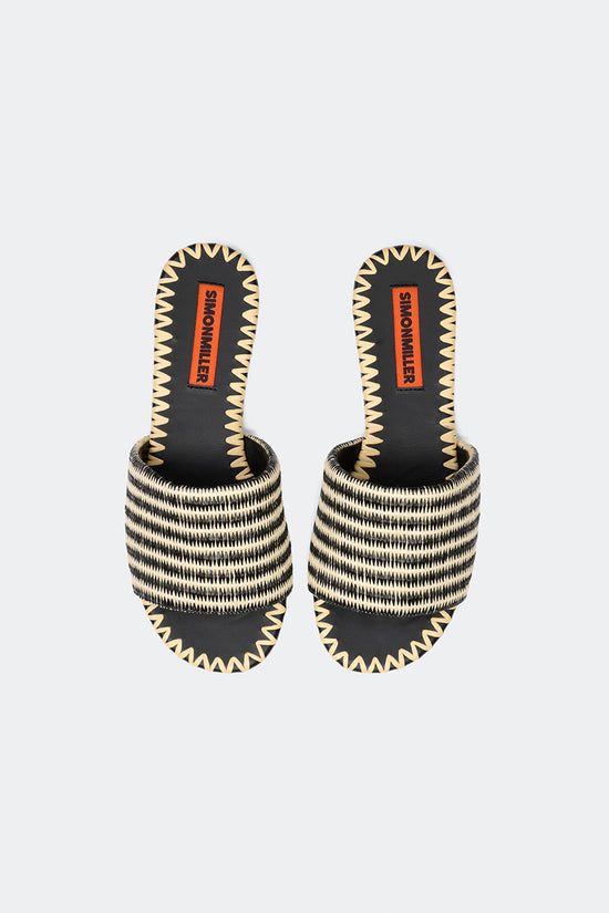 STRIPE RAFFIA SALERNO SLIDE