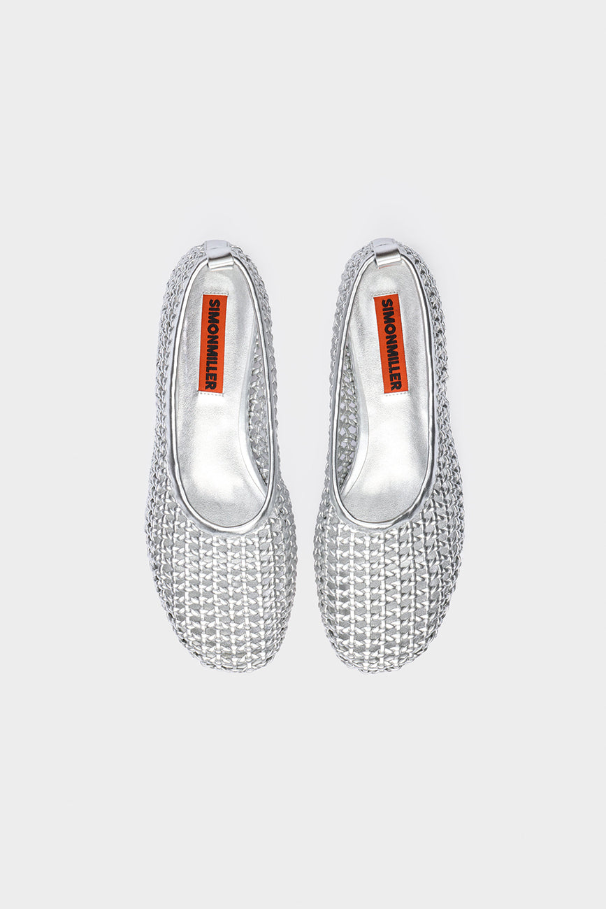 CHROME WOVEN RIAD FLAT