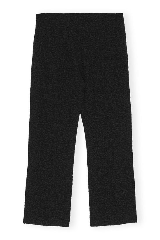 TEXTURED SUITING CROPPED PANTS