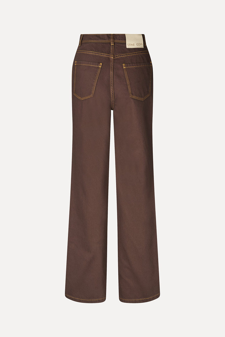 HIGH WAIST STRAIGHT CUT PANTS