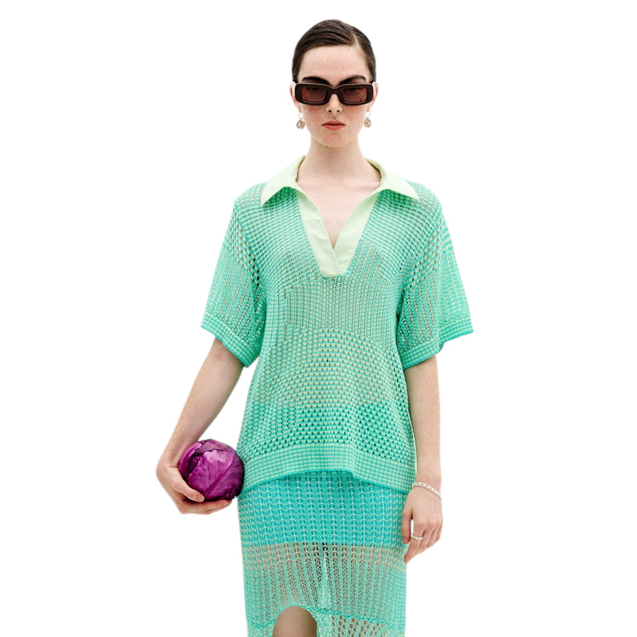 CHIA OVERSIZED CROCHET SHIRT