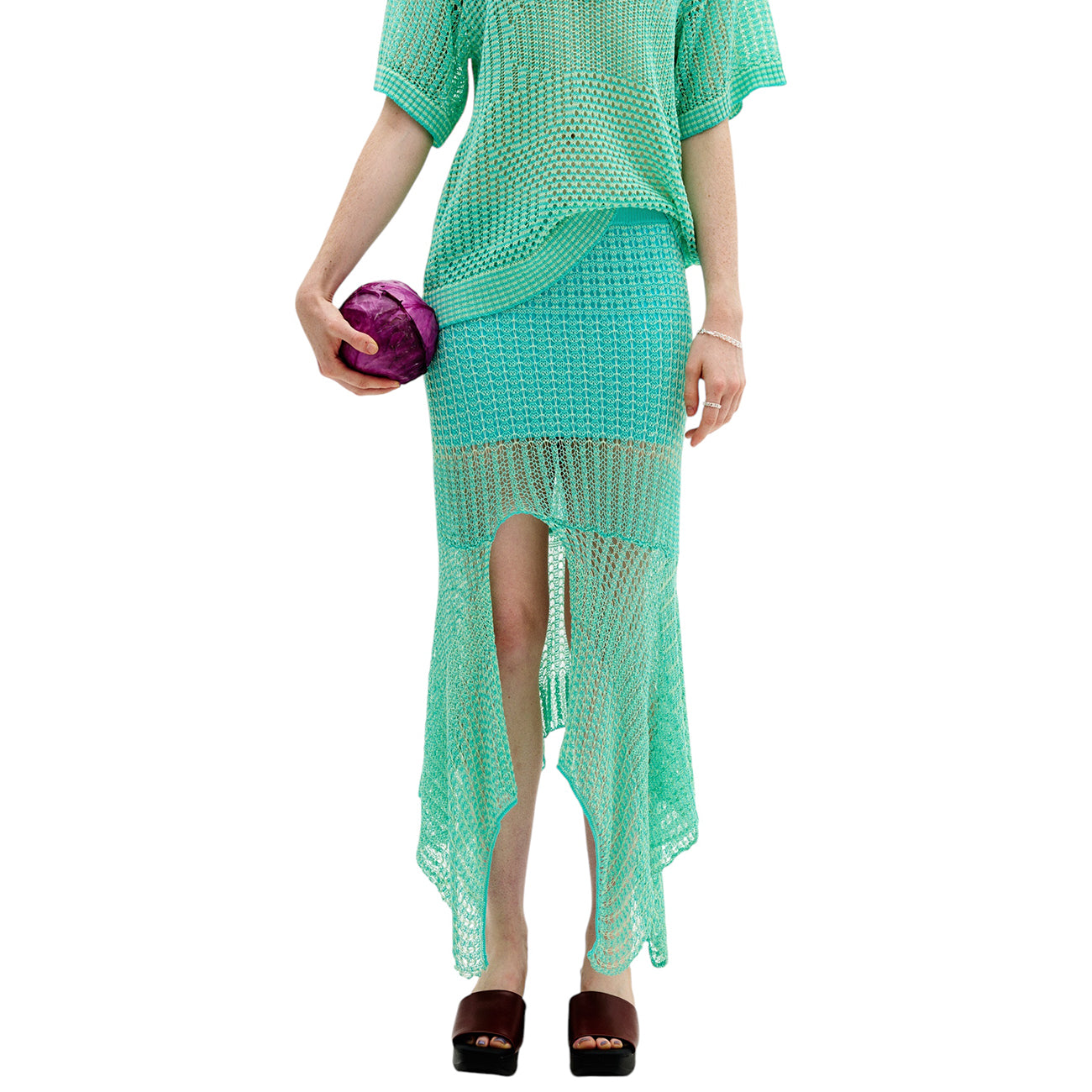 PICEA CROCHET MIDI SKIRT