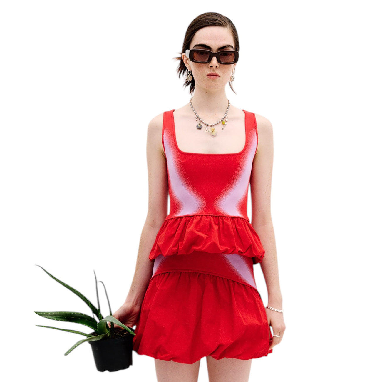 LILY MIXED MEDIA TANK TOP
