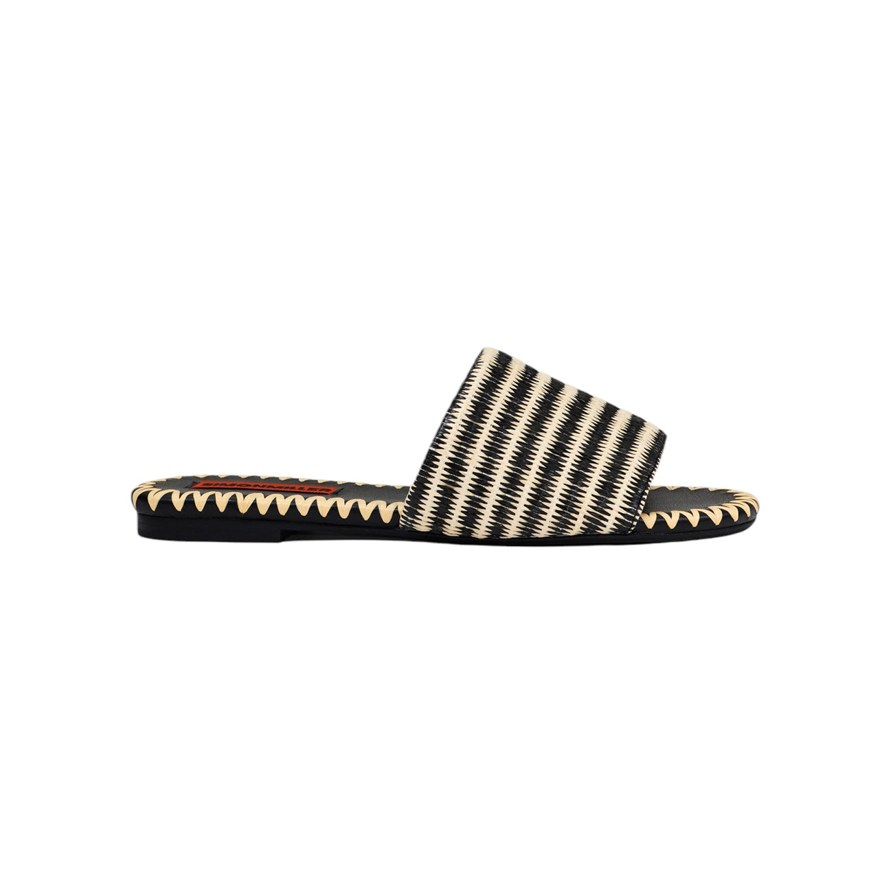 STRIPE RAFFIA SALERNO SLIDE