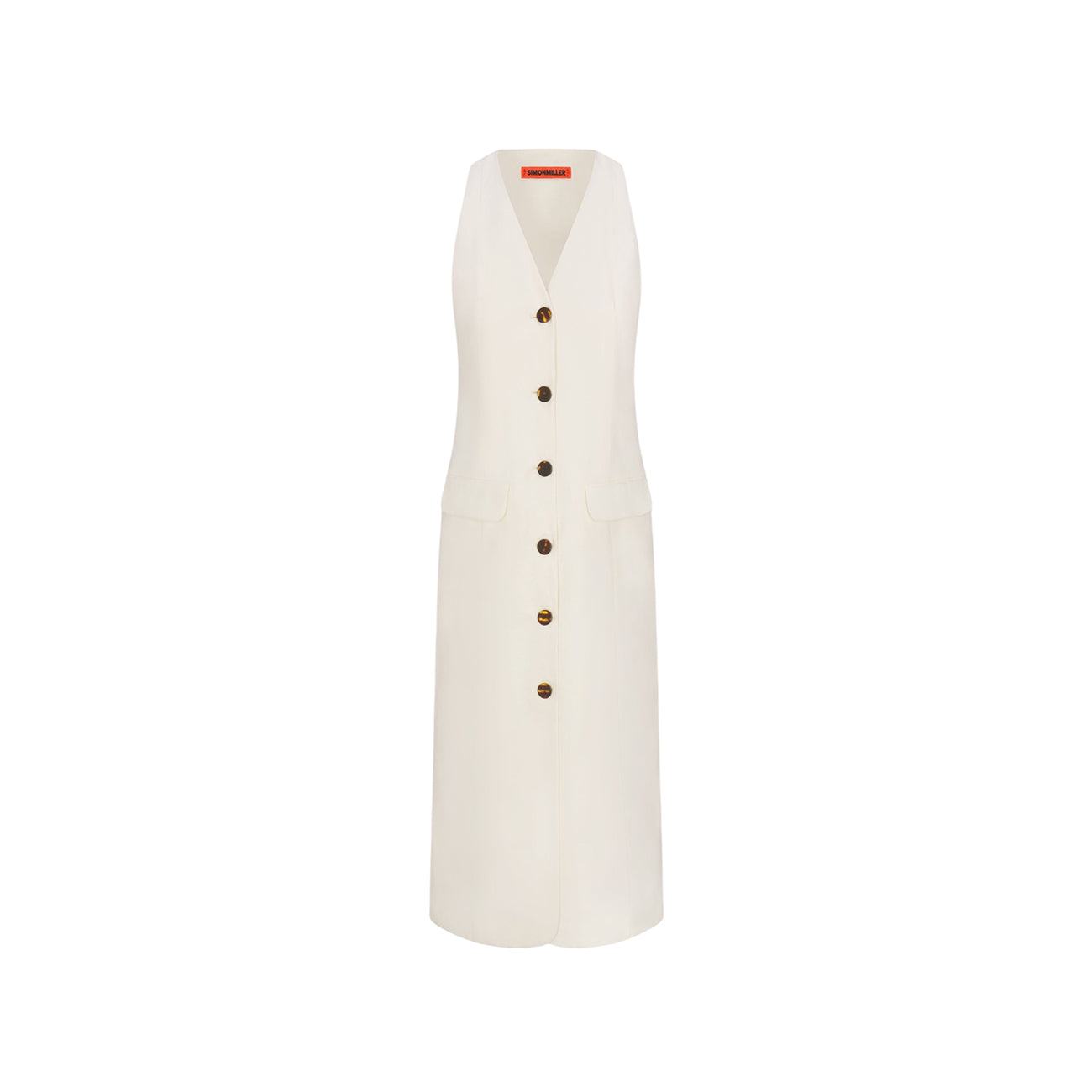 ZAPATA LINEN MIDI DRESS