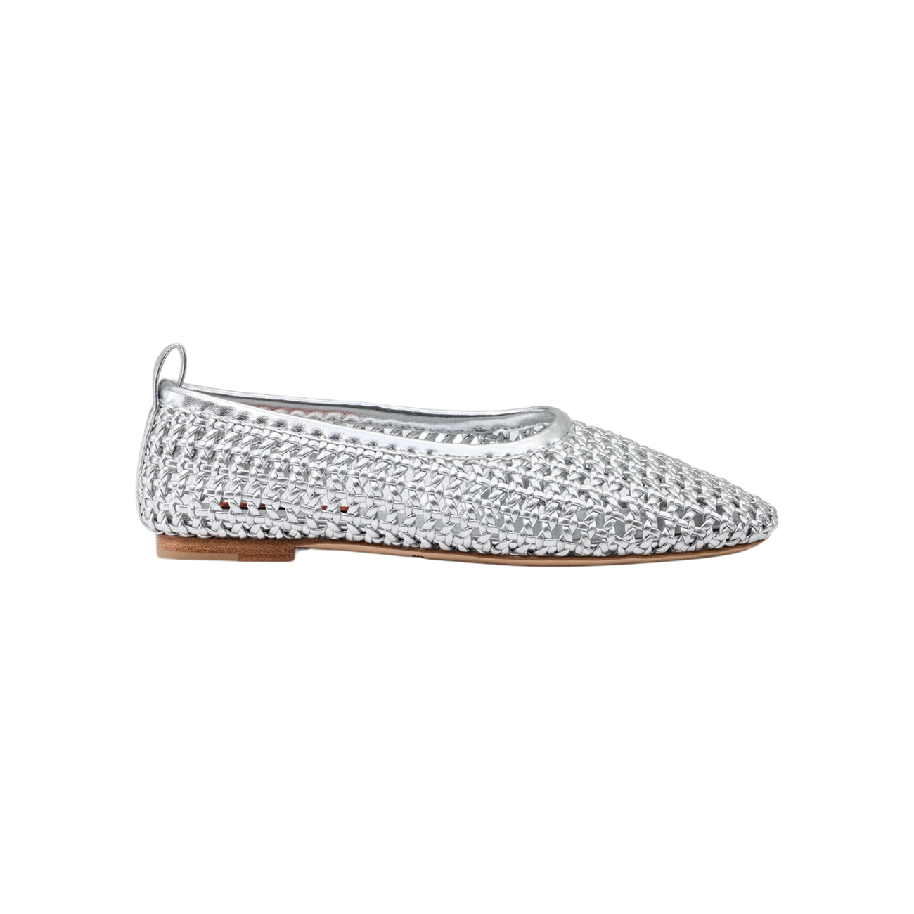 CHROME WOVEN RIAD FLAT