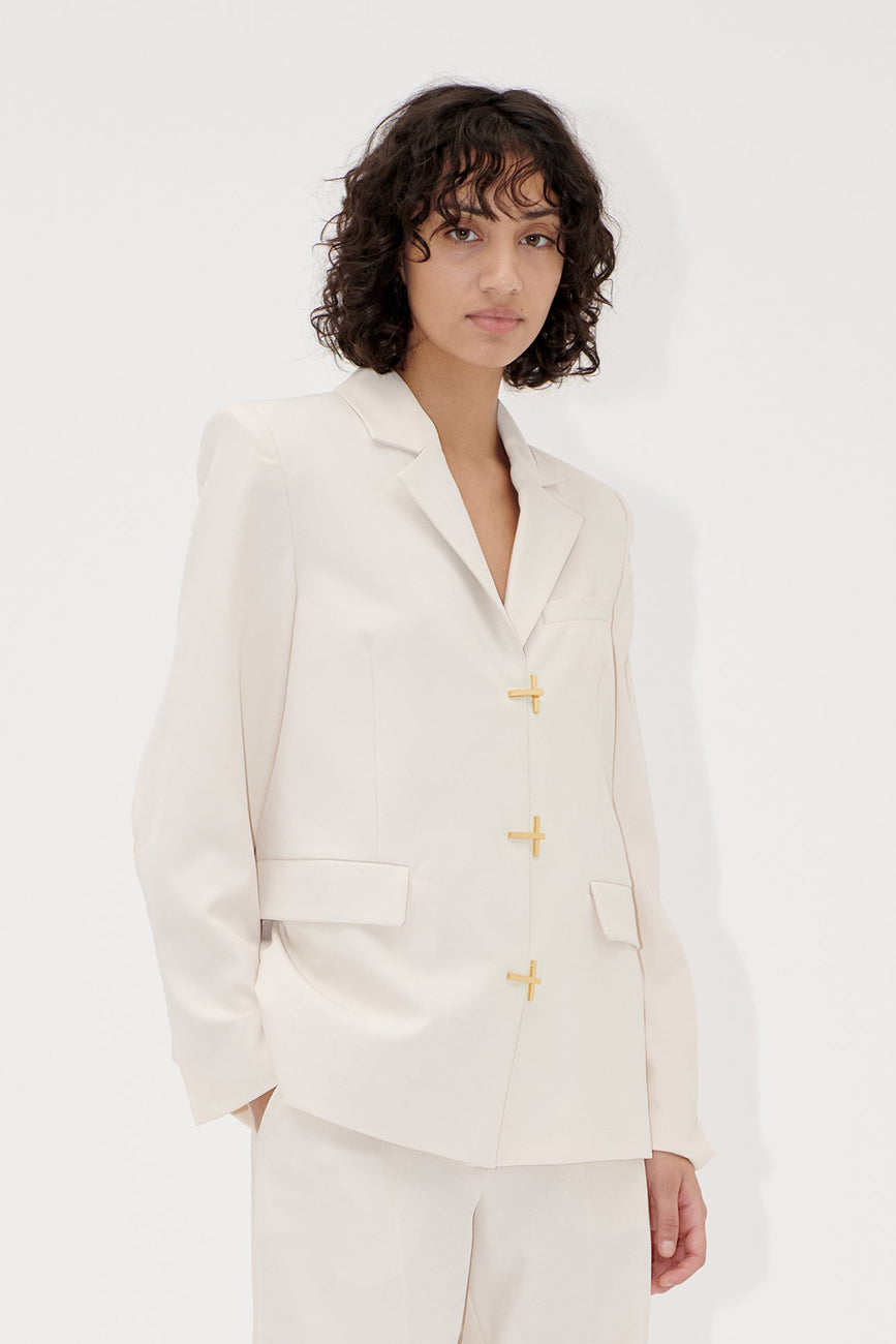 RELAXED FIT SLIT BLAZER