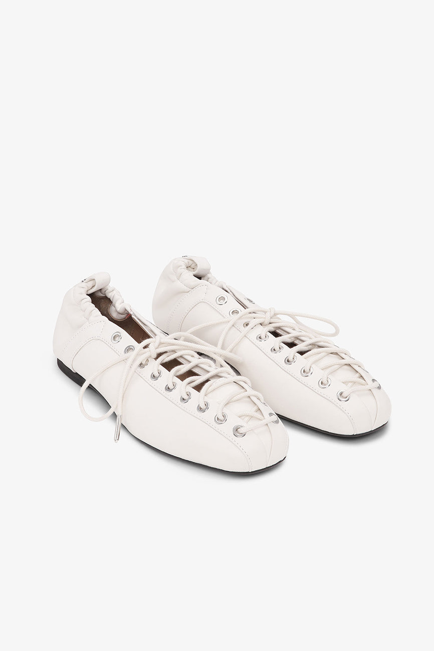 LACE-UP BALLERINAS