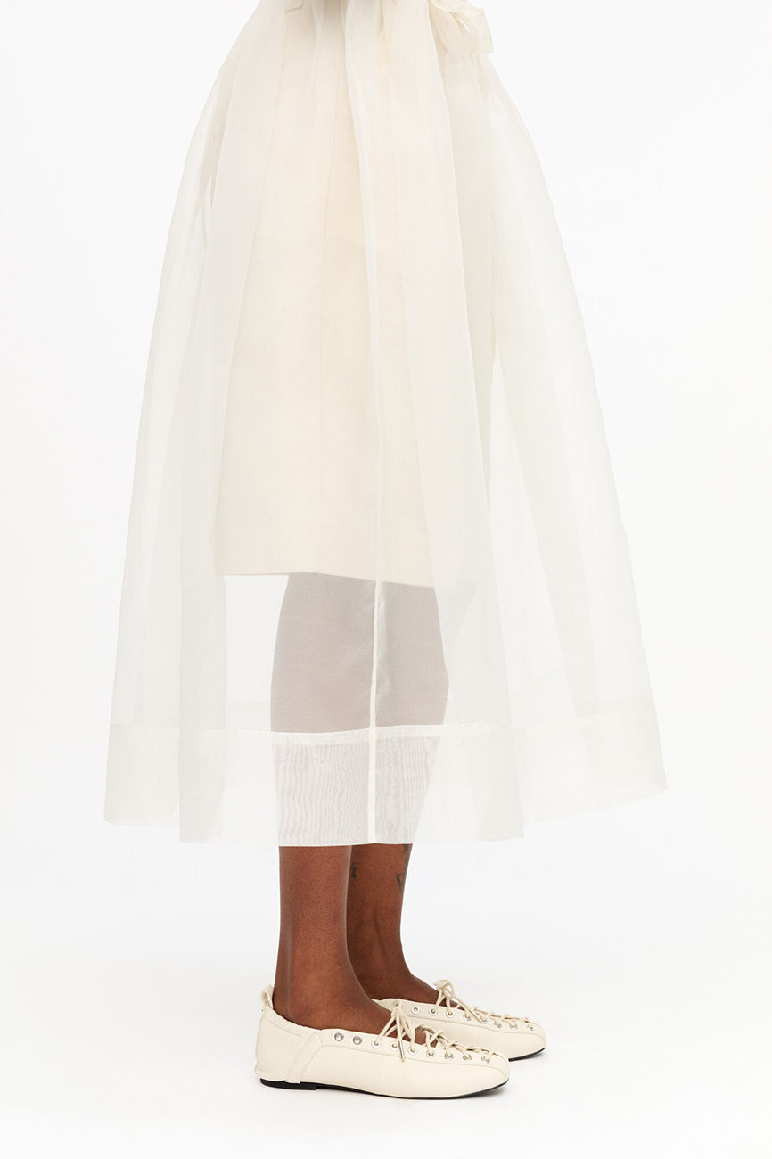 LACE-UP BALLERINAS