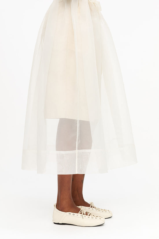 LACE-UP BALLERINAS