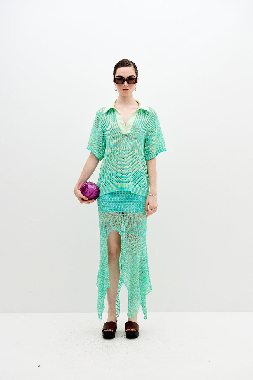 PICEA CROCHET MIDI SKIRT