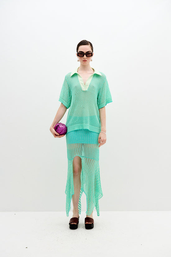 PICEA CROCHET MIDI SKIRT