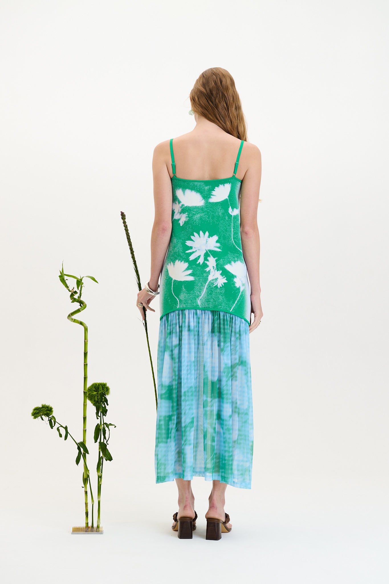 GINGER FLOWER PRINT TANK DRESS  BRUNI