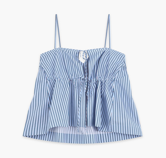 STRIPED SWEETHEART TOP