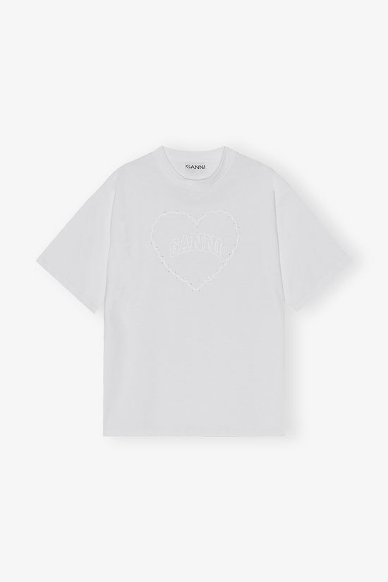 HEAVY COTTON DROP SHOULDER RHINESTONE T-SHIRT