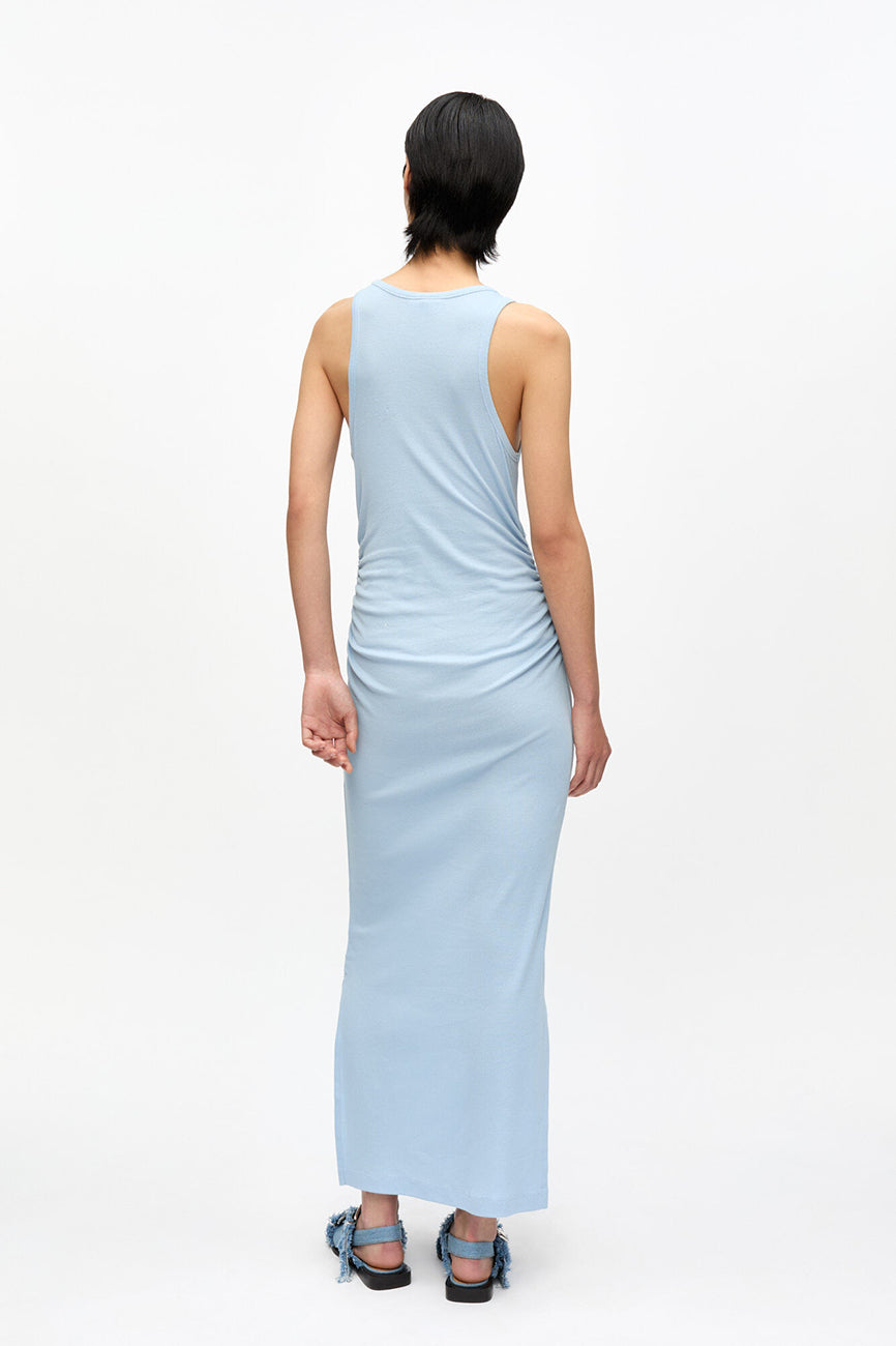 SOFT COTTON RIB TANK TOP LONG DRESS