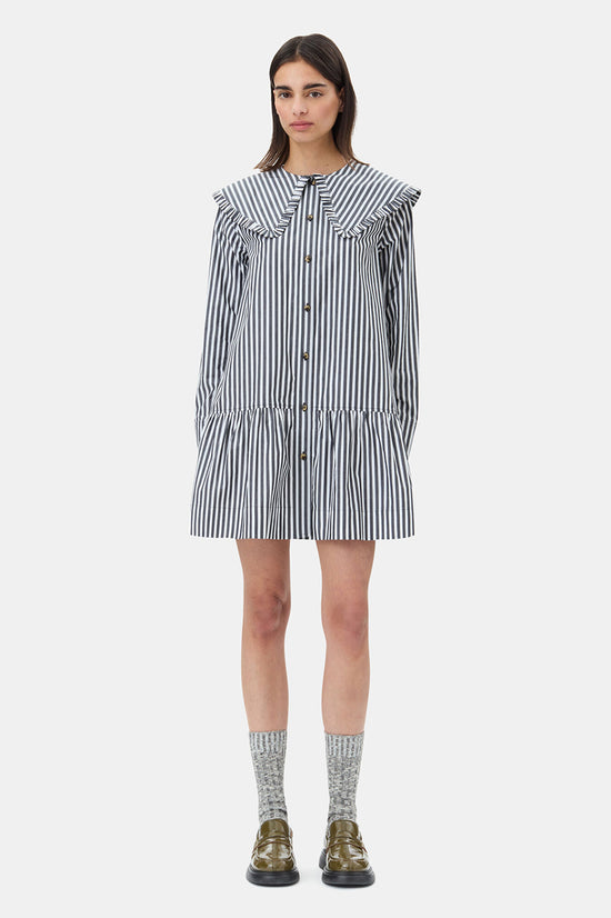 STRIPE MINI SHIRT DRESS