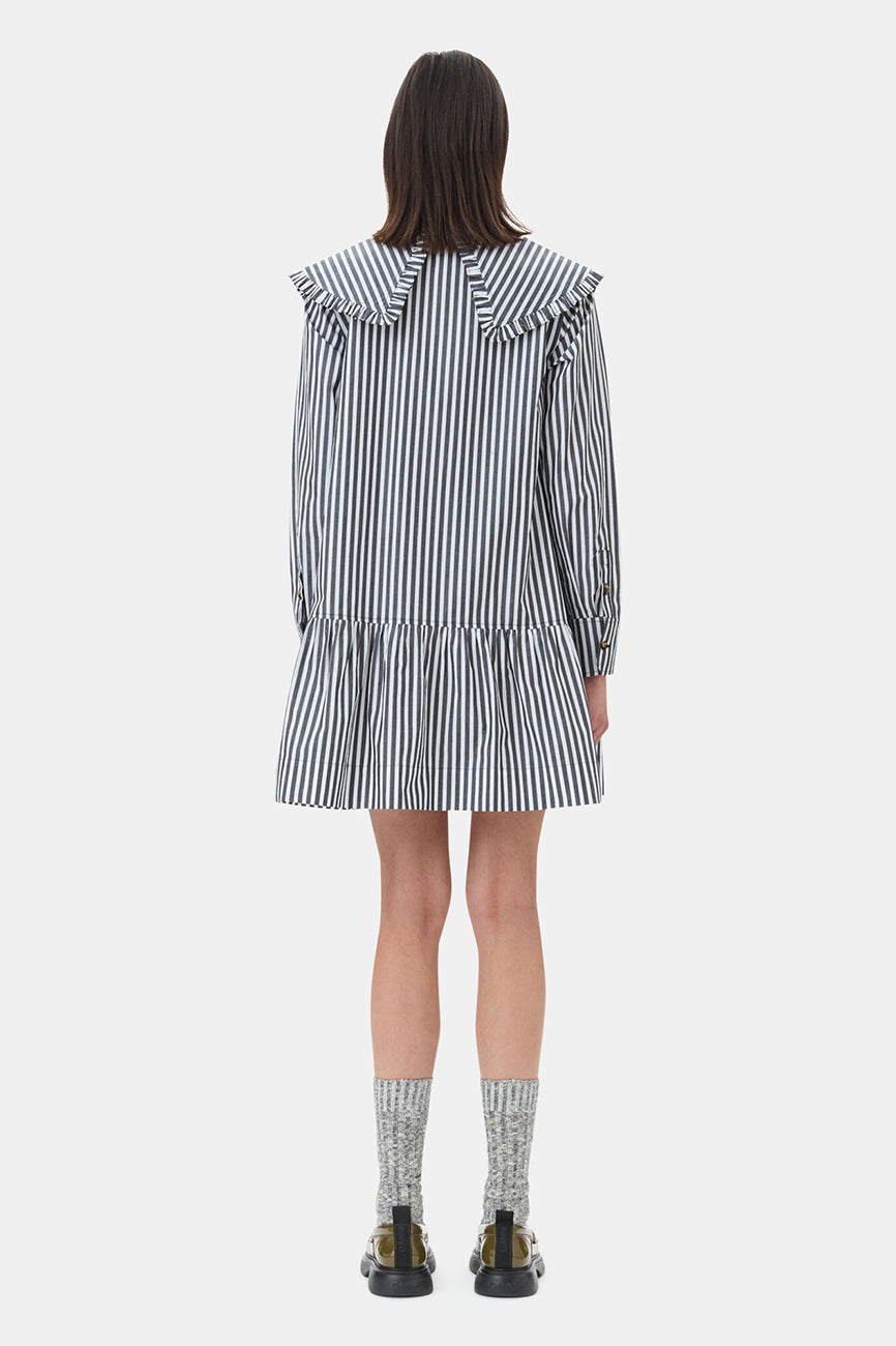 STRIPE MINI SHIRT DRESS