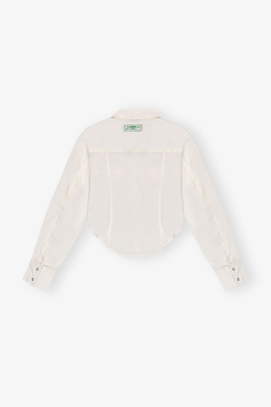 STRETCH COTTON CORSET SHIRT