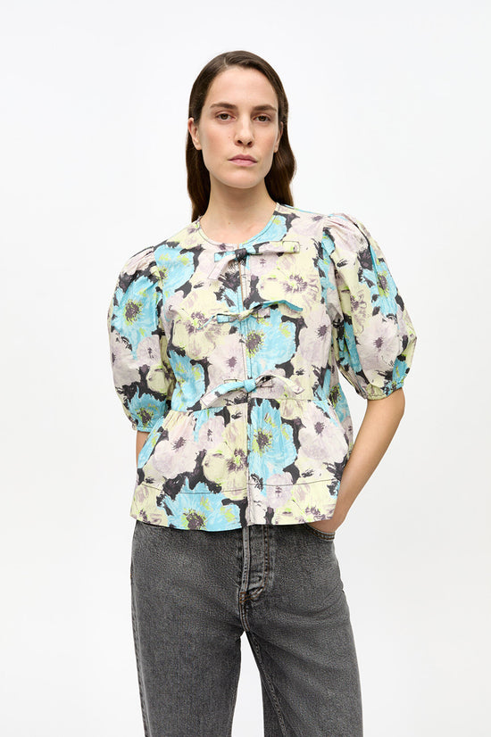 ファッションシーンで話題のこれから流行るブランド12選 PEPLUM COTTON PRINTED FLORAL BLOUSE BRUNI – トップス