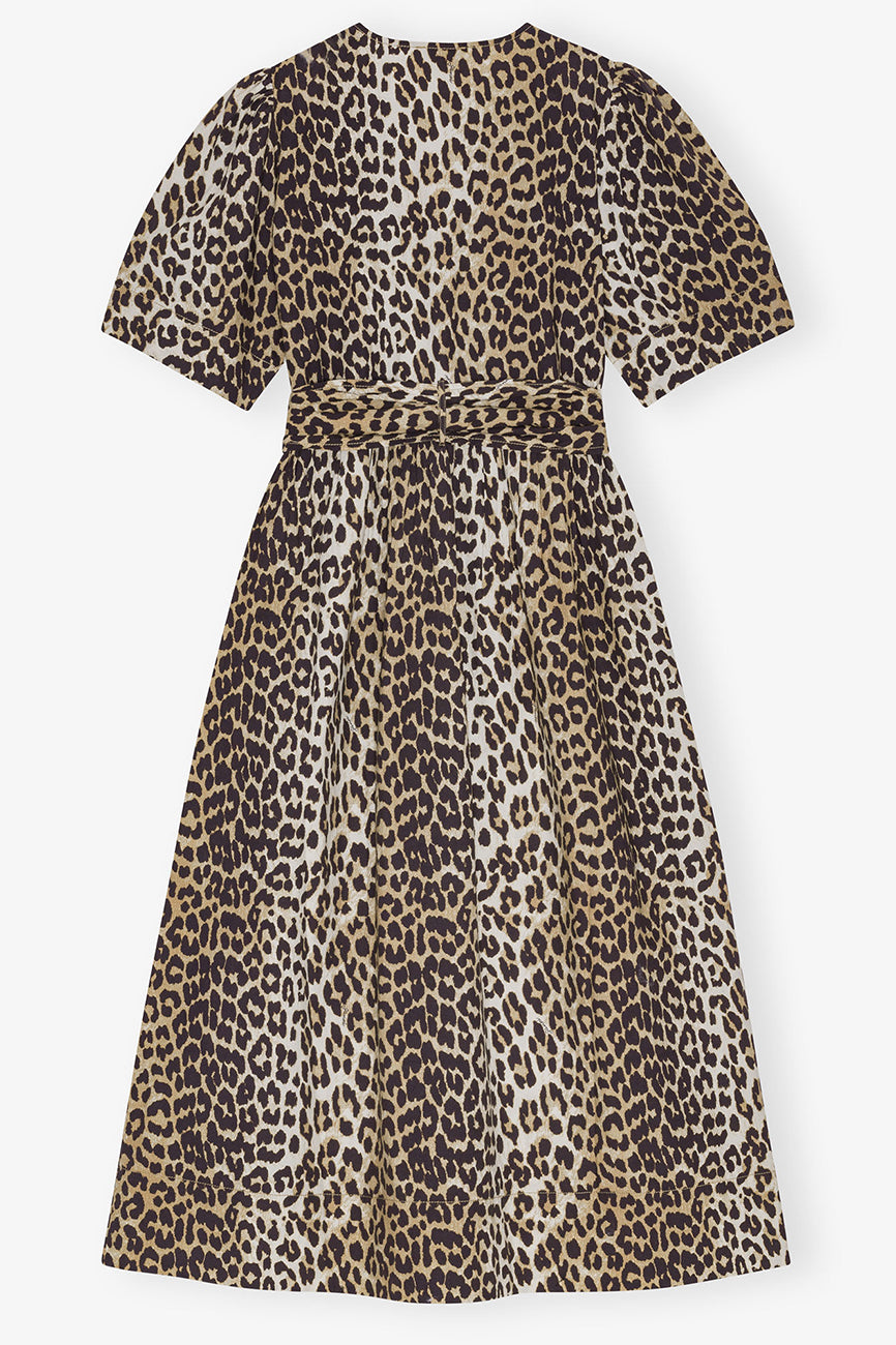 COTTON TIE STRAP MIDI DRESS