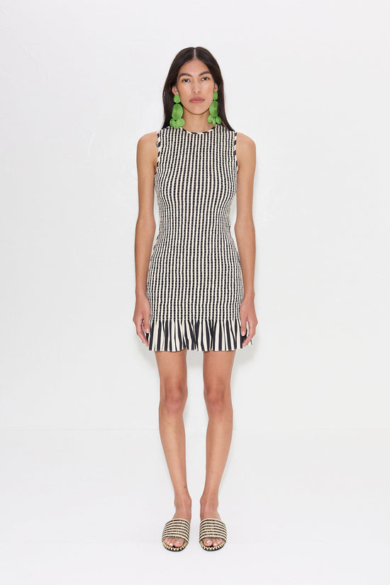 BELLE SMOCKED MINI DRESS
