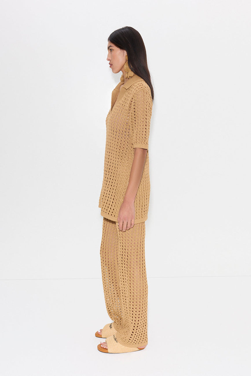 BRISAS CROCHET POLO TOP