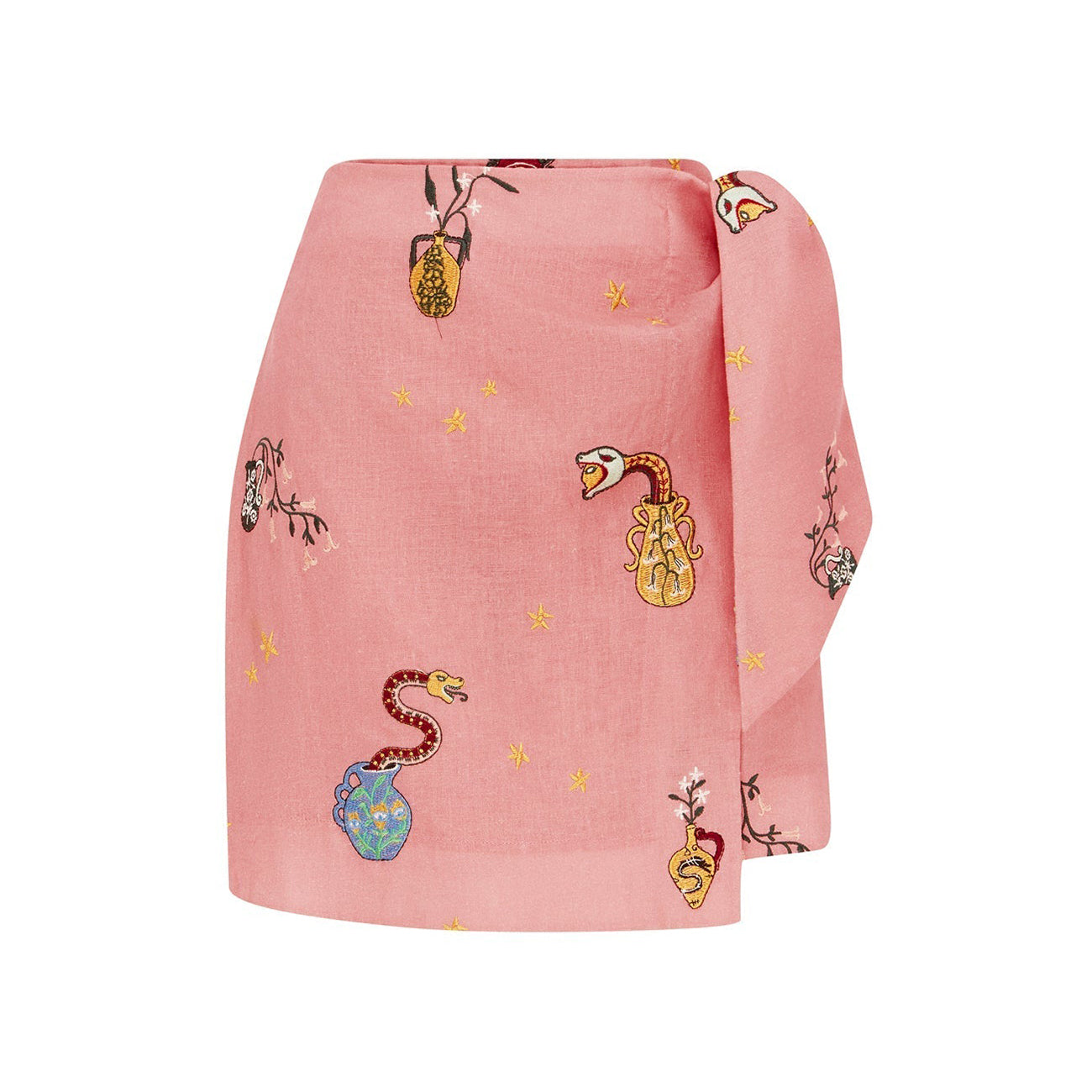 TIMMY EMBROIDERED SARONG SKIRT