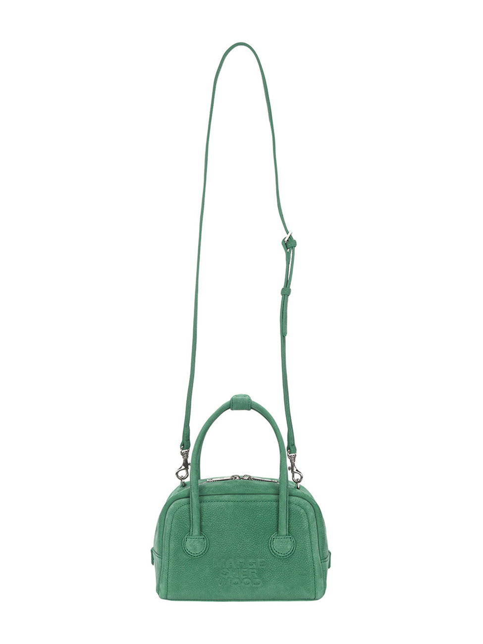 ◆SATUR◆ Scrunchy Mini Tote and Cross Bag Apple Green SA245 61mWOMNfTBL.jpg