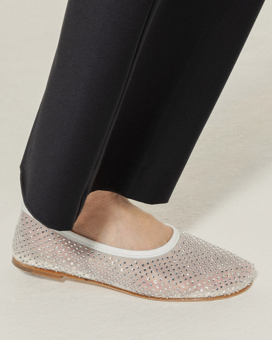BALLA CRYSTALS MESH BALLERINA