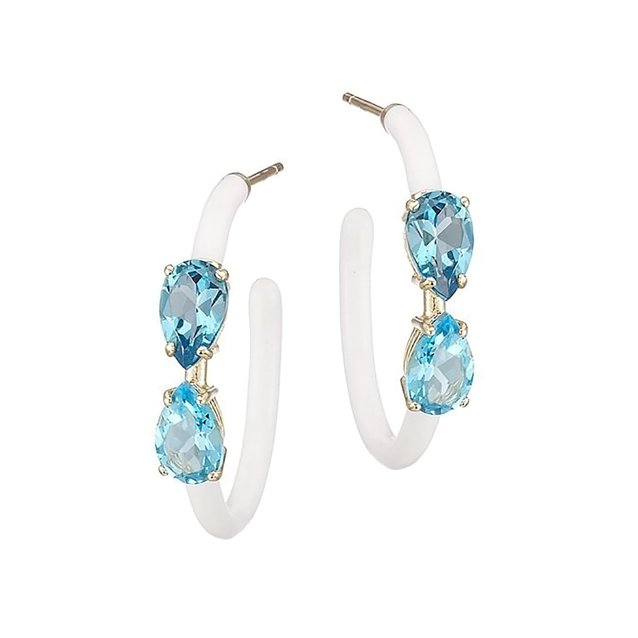 DROP CUT VINE HOOPS