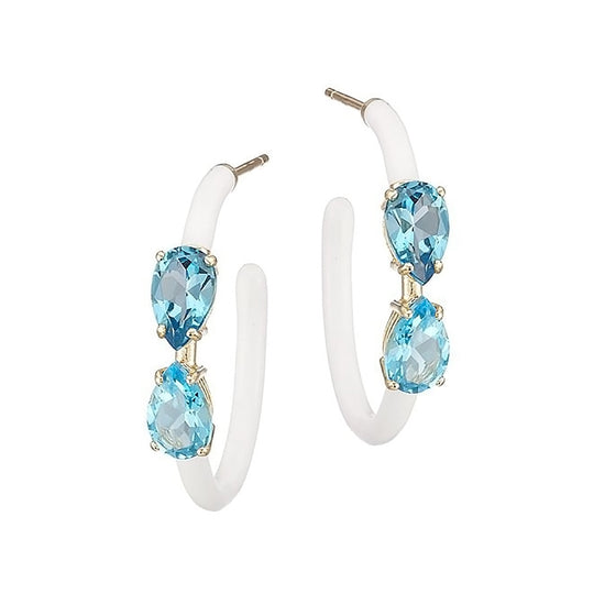 DROP CUT VINE HOOPS