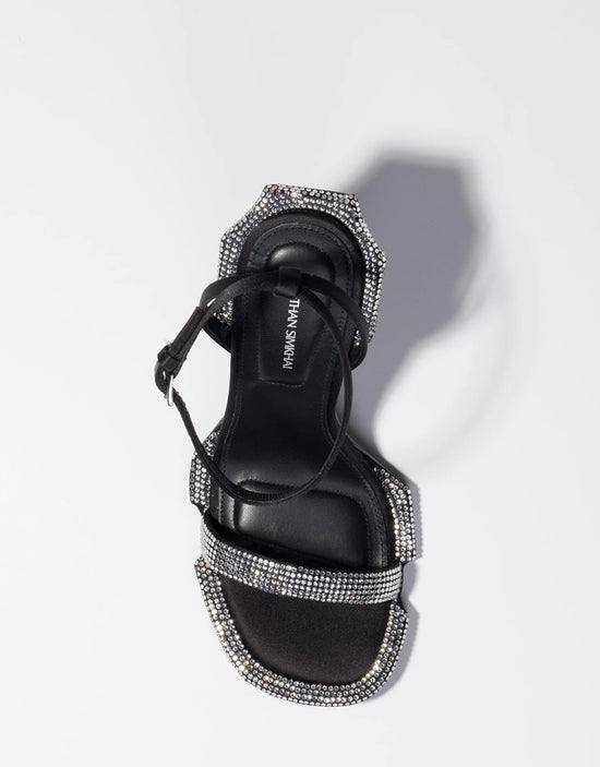 ICON CRYSTAL SCULPTED SANDALS