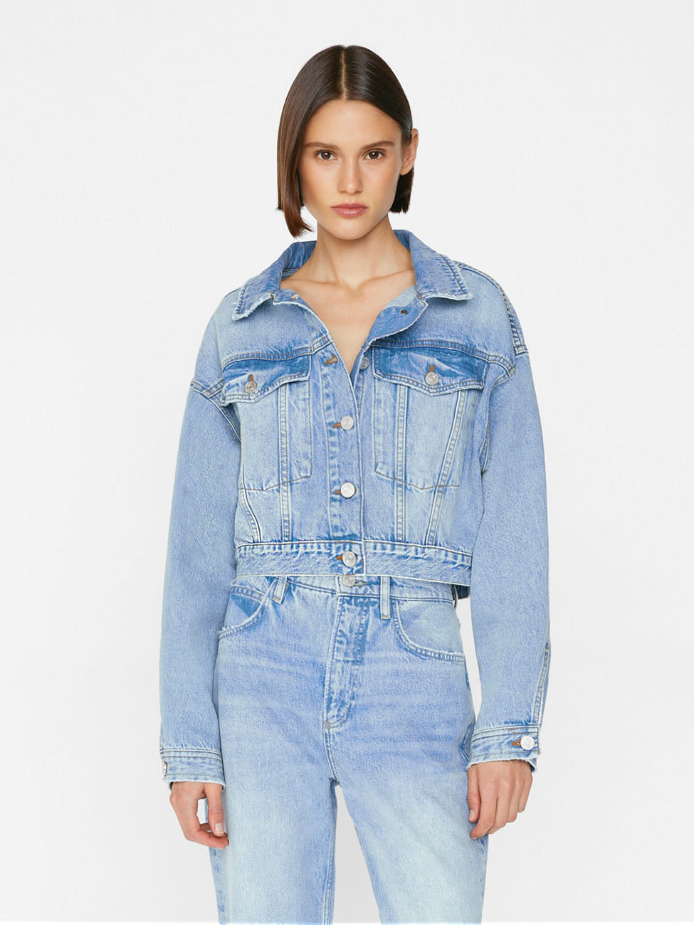 Cropped oversized jacket clearance