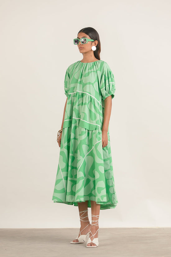 GATHER NECK DRESS