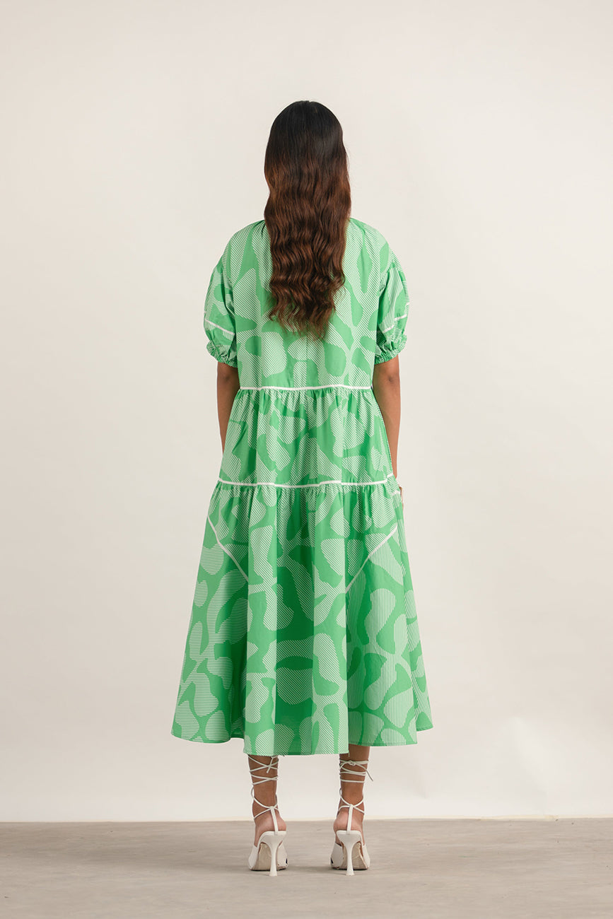 GATHER NECK DRESS